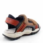 GEOX J450RA 015ME BOREALIS CD6N6 brązowe sandały chłopięce wl26