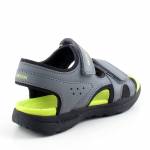 GEOX J45XC 015BC VANIETT C1267 szare limonka sandały dziewczynka wl26