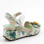 LAURA VITA 000770919FC miętowe sandały damskie WL26