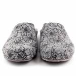 SCHOLL LAYE SZARE KWIATY PANTOFLE *DP*