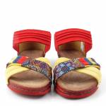 MACIEJKA 03375-43 czerwone żółte sandał damskie 03375-43/00-5