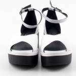 RAVINI 2301 białe sandały damskie