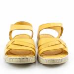 MANITU 910145-06 żółte sandały damskie wl24