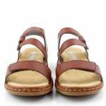 RIEKER 659C7-24 brązowe sandały damskie wl24