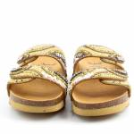 SCHOLL LISBOA 2 STRAPS MED beżowe klapki damskie wl25 MF320241002