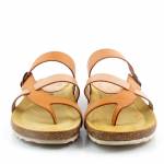 BLU SANDAL 8930 brązowe multi klapki damskie wl25 ESPANA IBIZA YOKONO