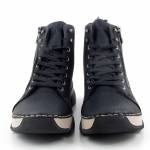 RIEKER 45920-01 czarne trzewiki damskie jz25