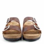 SCHOLL BORA MALAREN MED cognac brązowe klapki damskie MF318991175 wl25