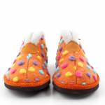 MANITU 340010-62 pomarańczowe pantofle damskie jz25