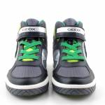 GEOX J569CA 05411 C0802 J INEC BOY czarne zielone półbuty chłopięce jz25
