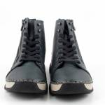 RIEKER 45920-54 zielone trzewiki damskie jz25