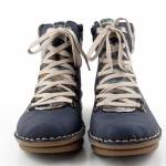 RIEKER 73343-15 granatowe trzewiki damskie jz25