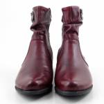 RIEKER 78656-35 bordowe botki damskie jz25