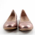 CAPRICE 22151-42 34A TAUPE METALLIC szare złoto balerinki damskie wl26