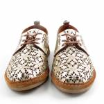 MANITU 840157-82 złote półbuty damskie wl26