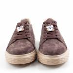 SERGIO LEONE SP-110 CHOCO brązowe półbuty damskie wl26