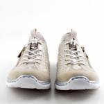 RIEKER L3252-92 F1/2 złote półbuty damskie wl26