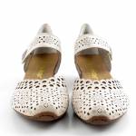 RIEKER 43753-60 E1/2 beżowe sandały damskie wl26