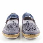 RIEKER 44896-15 E1/2 niebieskie półbuty damskie wl26