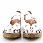 RIXA SHOES 58C2936 białe sandały damskie wl26