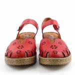 RIXA SHOES 58C2937 czerwone sandały damskie wl26