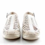 RIEKER 48763-60 beżowe sandały damskie wl26 TĘGOŚĆ E