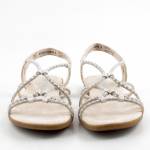 RIEKER 64270-60 srebrne sandały damskie wl26