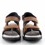 GEOX J450RA 015ME BOREALIS CD6N6 brązowe sandały chłopięce wl26