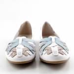 MACIEJKA P7542-11 białe balerinki damskie wl26
