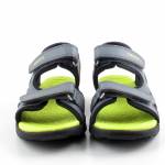 GEOX J45XC 015BC VANIETT C1267 szare limonka sandały dziewczynka wl26