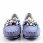 FILIPPO DP7809/26 BL niebieskie mokasyny damskie wl26