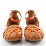MACIEJKA P7539-18 pomarańczowe rude sandały damskie wl26