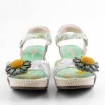 LAURA VITA 000770919FC miętowe sandały damskie WL26