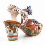 LAURA VITA 000768728FC multi camel sandałydamskie WL26