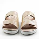 SCHOLL ANTONIA ELASTIC MED MF008622329 złote klapki damskie wl26 tęgość