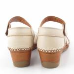MANITU 910005-81 kremowe sandały półbuty*DL*