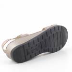 CAPRICE 28151-28 metaliczne beżowe sandały damskie