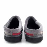 MANITU 320021-09 szare bordowe pantofle damskie