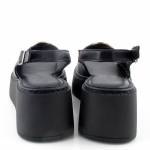 RAVINI 866 czarne sandały damskie wl24