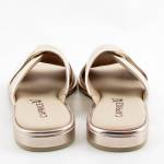 CAPRICE 27100-42 złote klapki damskie 959PLATINO METAL. wl25