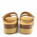 SCHOLL LISBOA 2 STRAPS MED beżowe klapki damskie wl25 MF320241002