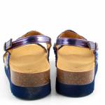 SCHOLL BOGOTA SANDAL MED navy blue niebieskie sandały damskie MF320061040 wl25