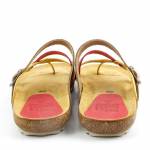 BLU SANDAL 8930 oliwkowe czerwone multi klapki damskie wl25 ESPANA IBIZA YOKONO *