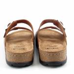 SCHOLL BORA MALAREN MED cognac brązowe klapki damskie MF318991175 wl25