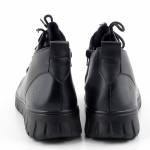 RIEKER N1331-00 czarne trzewiki damskie wl25 tęgość H