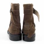 SERGIO LEONE BT 25556-S brązowe botki damskie jz25
