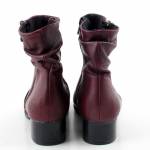 RIEKER 78656-35 bordowe botki damskie jz25