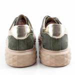 SERGIO LEONE SP-110 KHAKI zielone półbuty damskie wl26