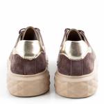 SERGIO LEONE SP-110 CHOCO brązowe półbuty damskie wl26
