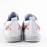 RIXA SHOES 58C3580_C MULTI białe kwiaty półbuty damskie wl26
